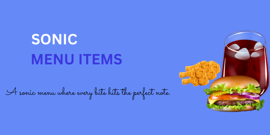sonic menu