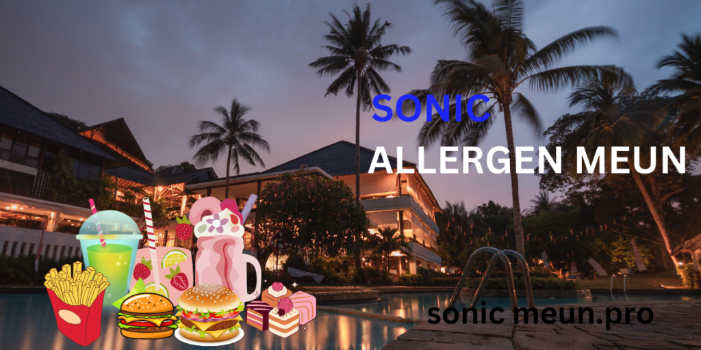 Sonic Allergen menu