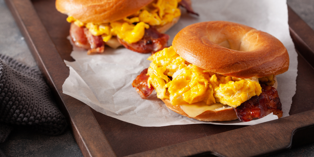 Bacon, Egg, and Cheese Brioche Breakfast Sandwich