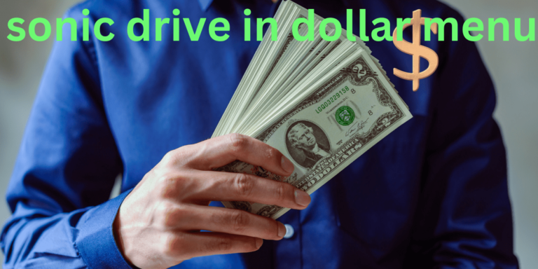 sonic drive in dollar menu​
