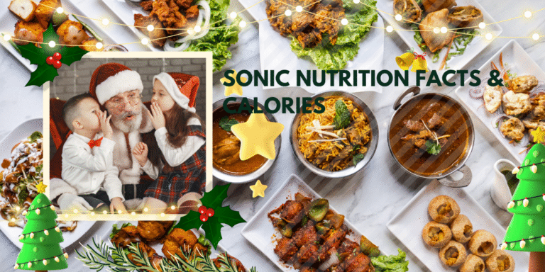 Sonic Nutrition Facts & Calories